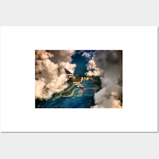 Spitfire Between The Clouds Posters and Art